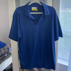 Palm tree print polo